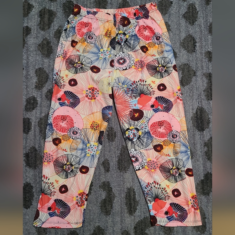 Floral Printed Leggings sz O/S
